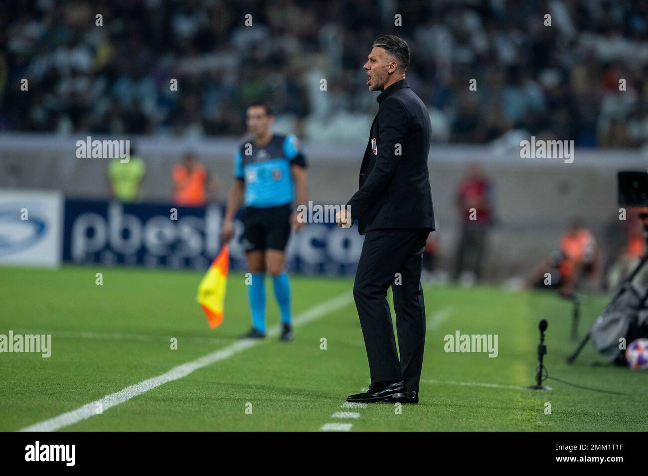 ARGENTINIEN, 28. Januar 2023: Manager Martin Demichelis von River Plate, ehemaliger Trainer und Spieler von Bayern München während der Torneo Binance 2023 von Argentin Stockfoto