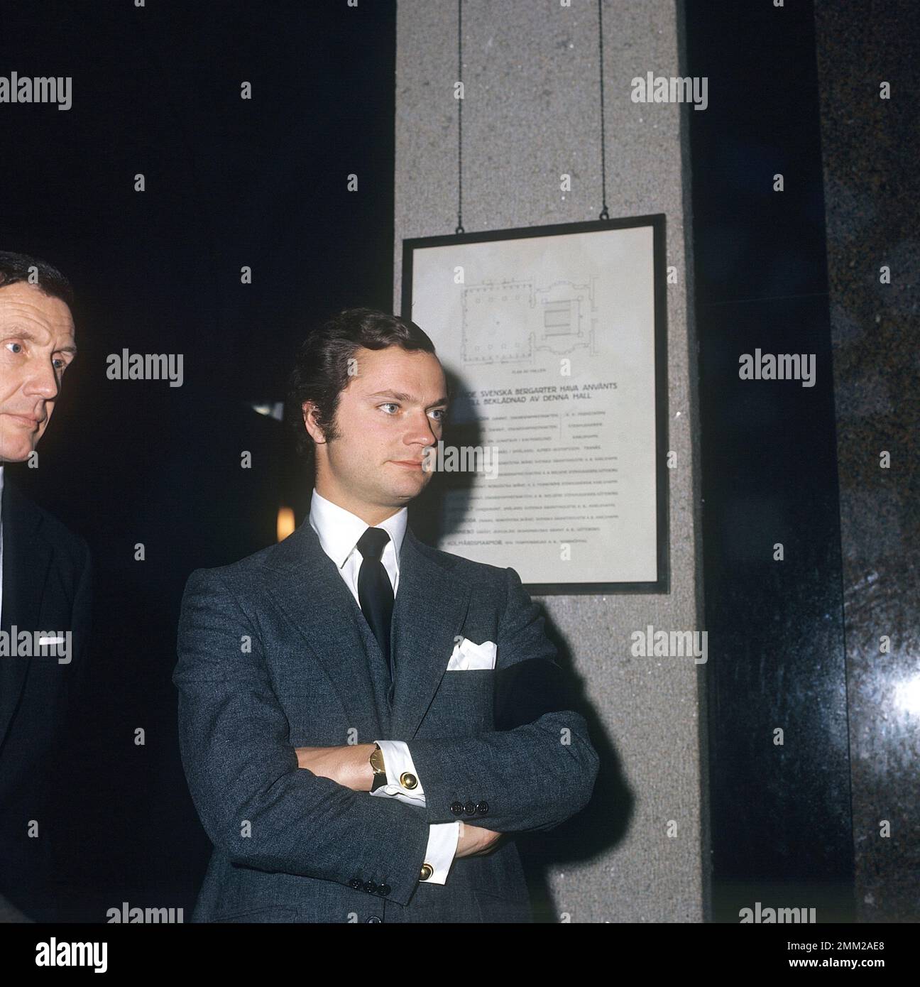 Carl XVI Gustaf, König von Schweden. Geboren am 30. april 1946. 1973 Stockfoto