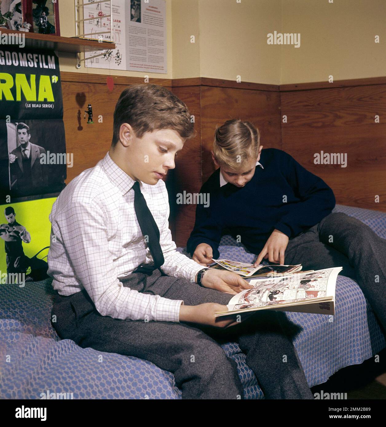 Carl XVI Gustaf, König von Schweden. Geboren am 30. april 1946. Abbildung: 14 Jahre als Schuljunge an der Privatschule Sigtuna humanistiska läroverk 1960. ref. 2-40-11 Stockfoto