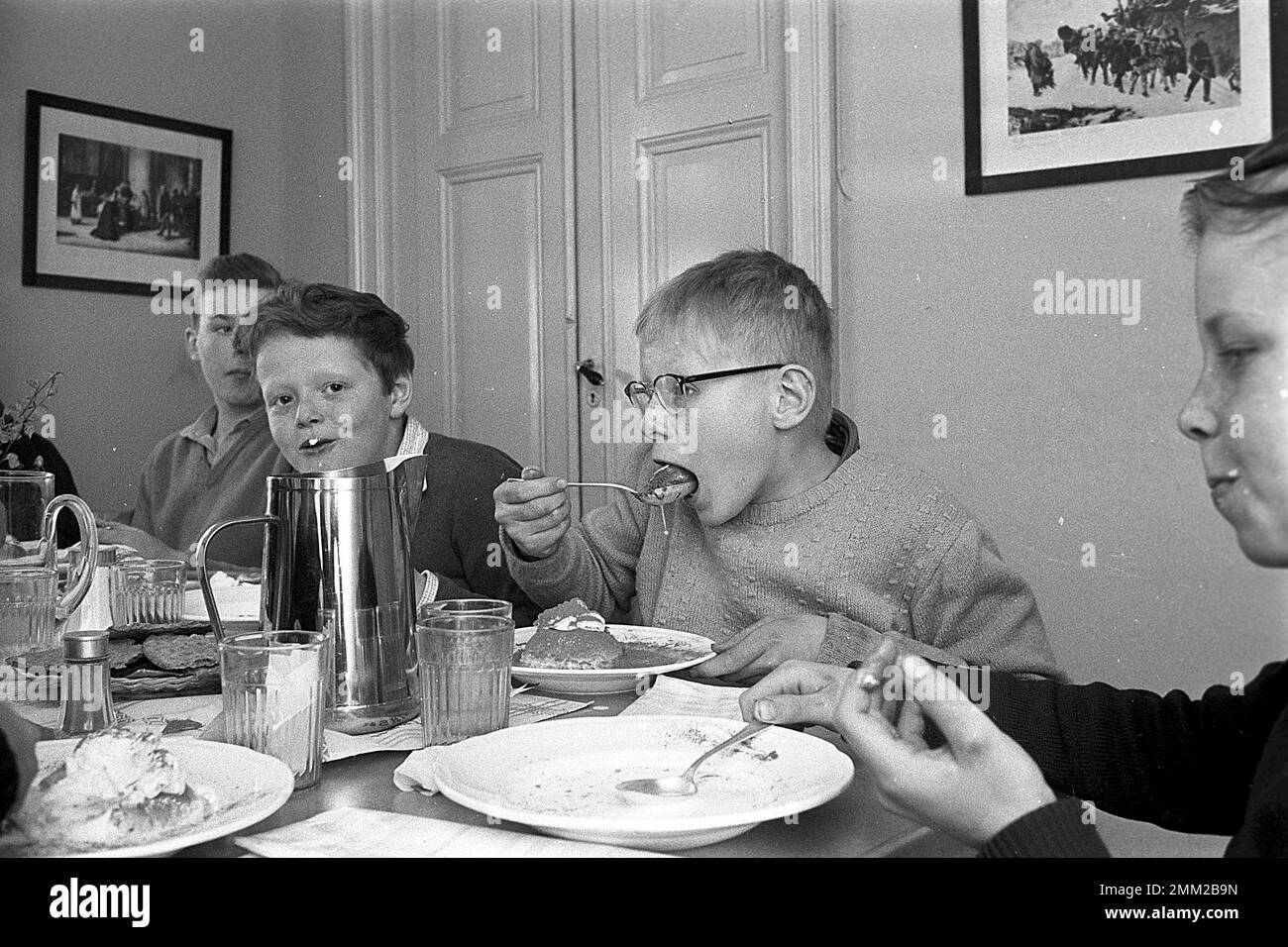 Carl XVI Gustaf, König von Schweden. Geboren am 30. april 1946. Abbildung: 14 Jahre als Schuljunge an der Privatschule Sigtuna humanistiska läroverk 1960. ref. 706/60 Stockfoto