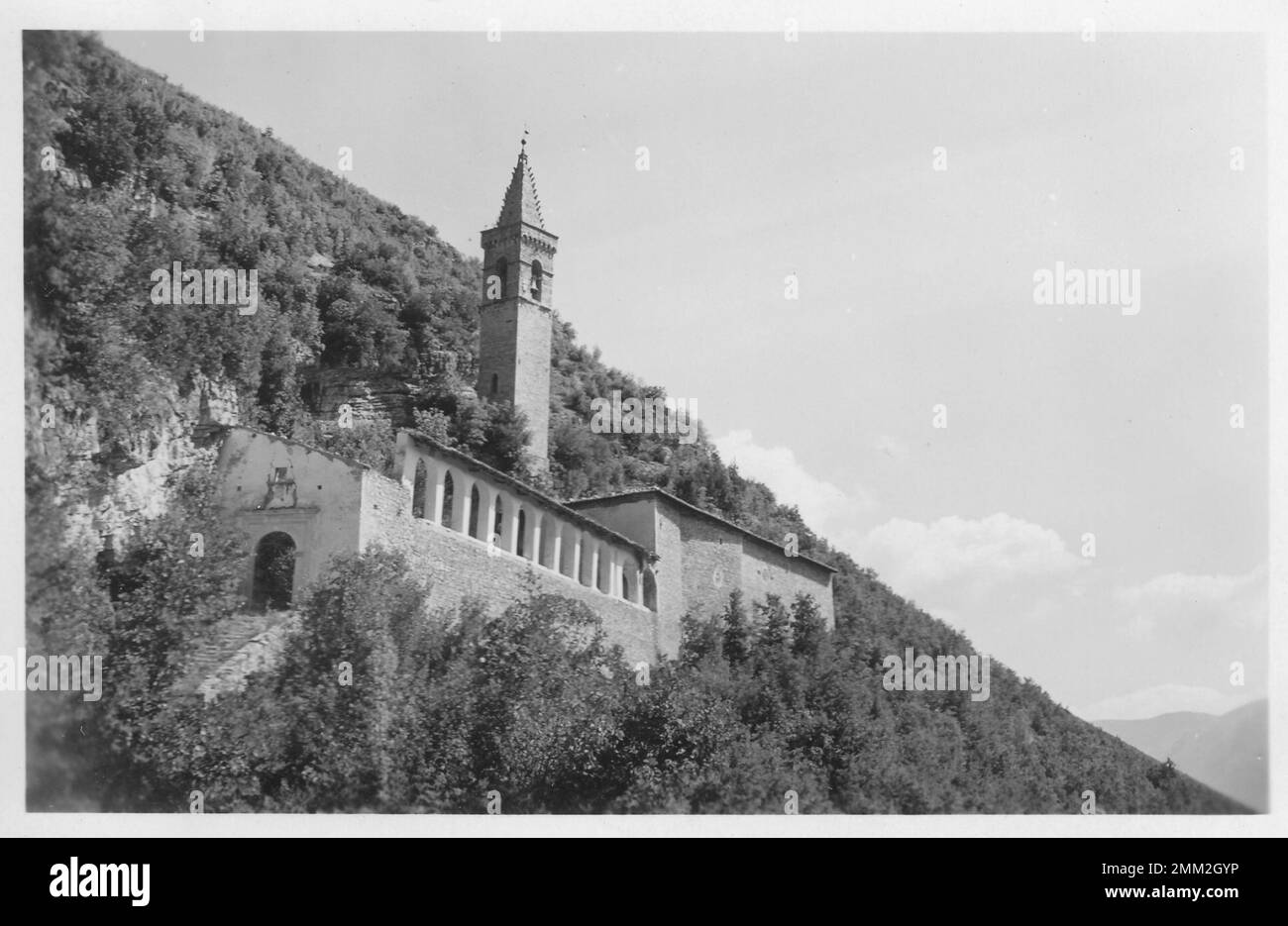 Abbazia di San Claudio (De Gripta), Serravalle, Norcia Stockfoto