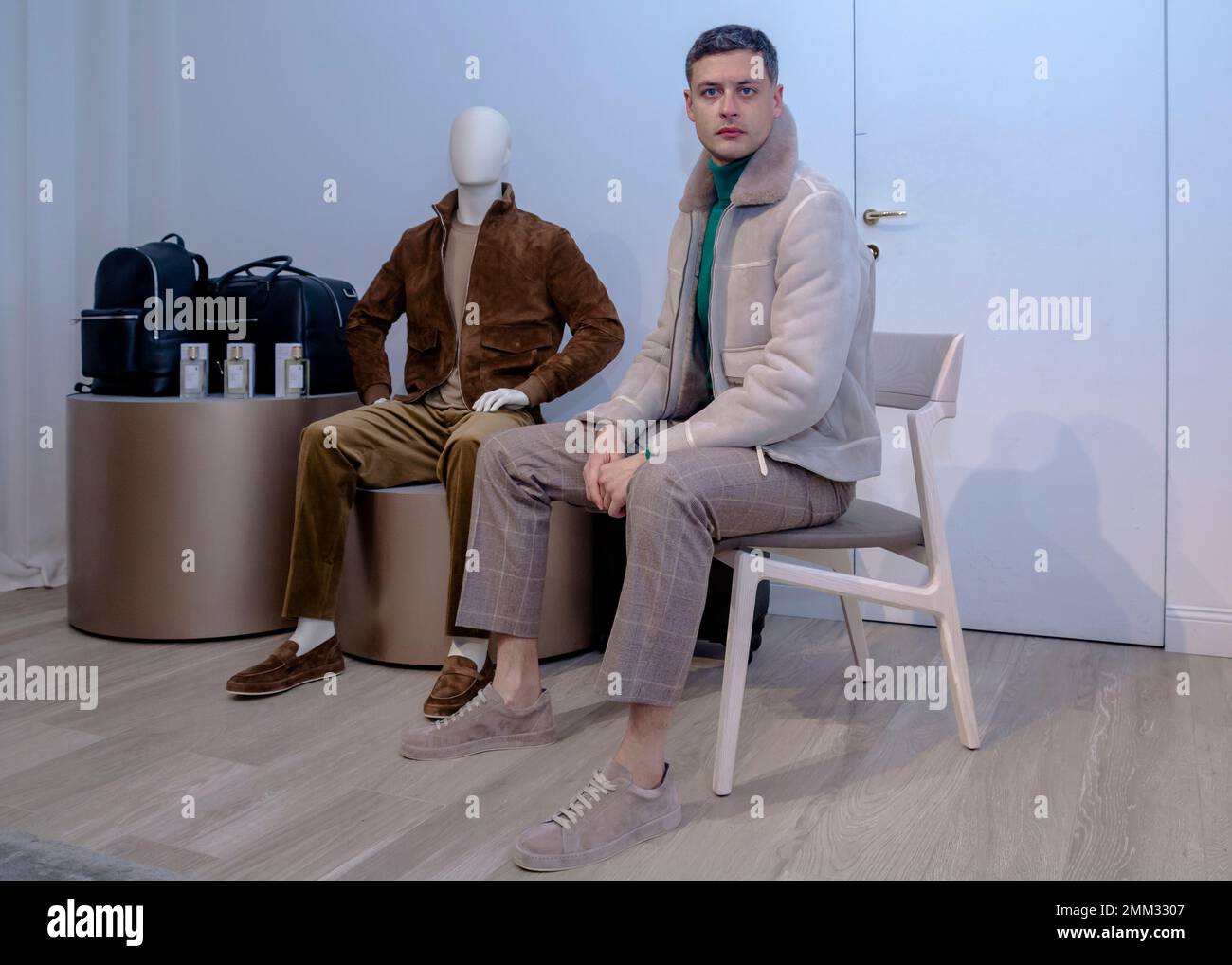 Brett Johnson mit MFWM23 Stockfoto