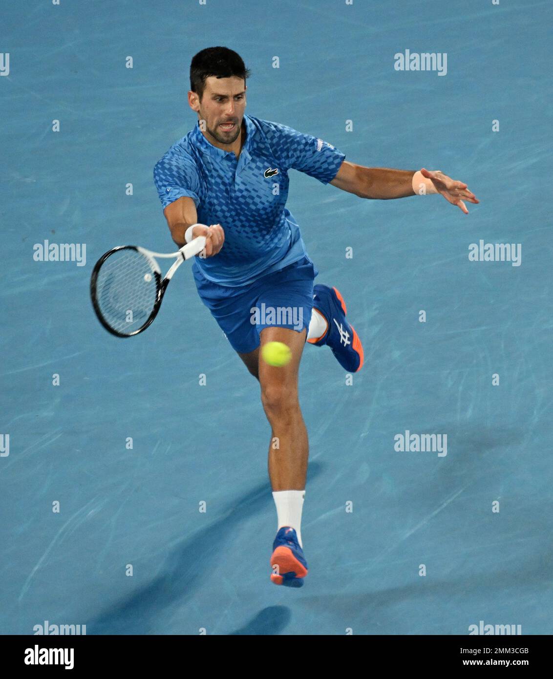 Melbourne, Australien. 29. Januar 2023. Australian Open 2023 Melbourne Park Day 14 29./01/2023. Novak Djokovic (SRB) gewinnt das Finale der Herren Singles: Roger Parker/Alamy Live News Stockfoto