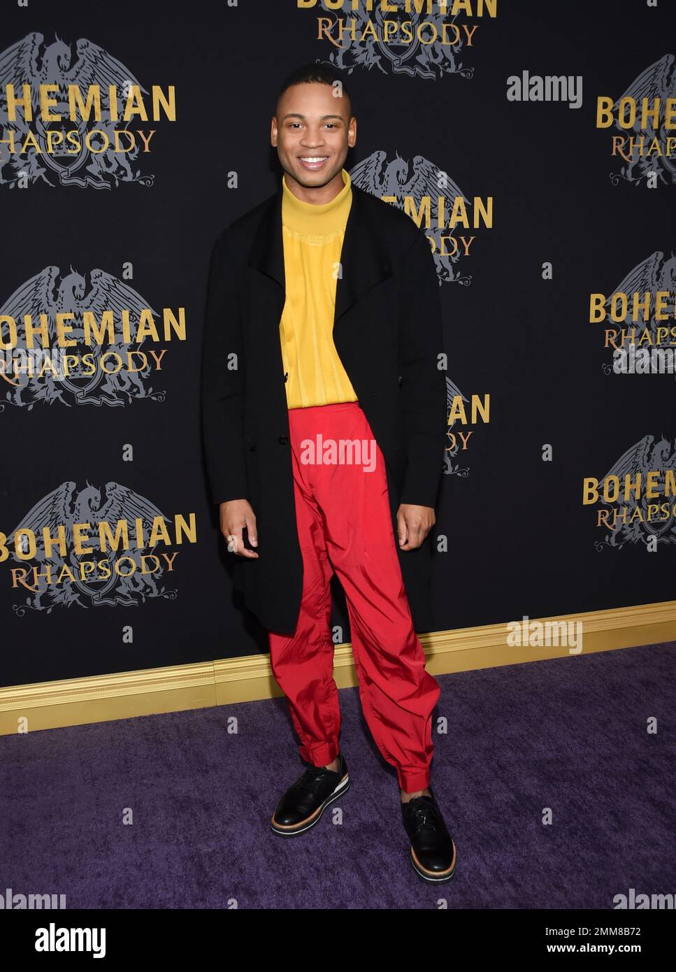 Ryan Jamaal Swain attends the premiere of "Bohemian Rhapsody" at The Paris Theatre on Tuesday, Oct. 30, 2018, in New York. (Photo by Evan Agostini/Invision/AP) Stockfoto