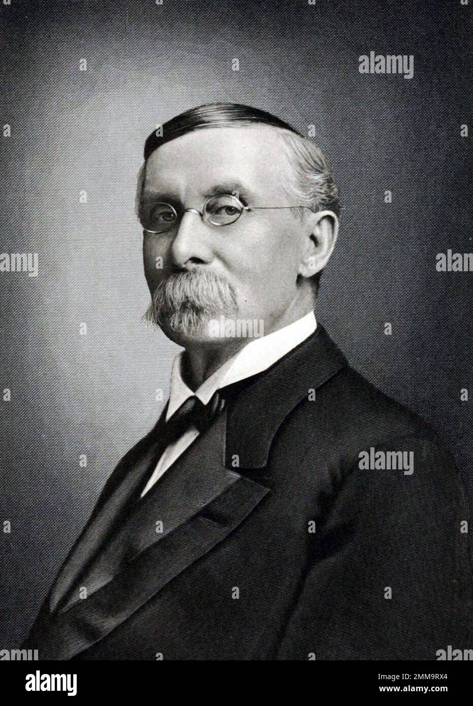 Frank Haven Hall (1841 – 1911) amerikanischer Erfinder und Essayist, dem die Erfindung des Hall Braille-Schriftstellers und der Stereographenmaschine zugeschrieben wird. Stockfoto