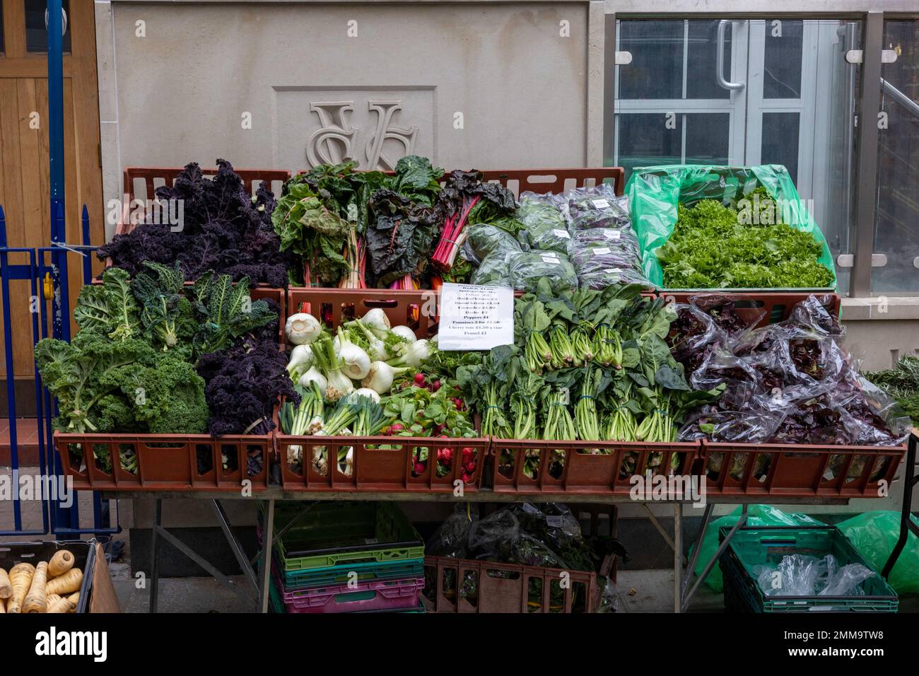Gemüsestand - London Stockfoto