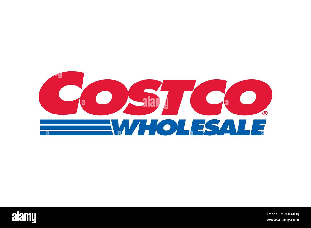 Costco, Weißer Hintergrund, Logo, Markenname Stockfoto