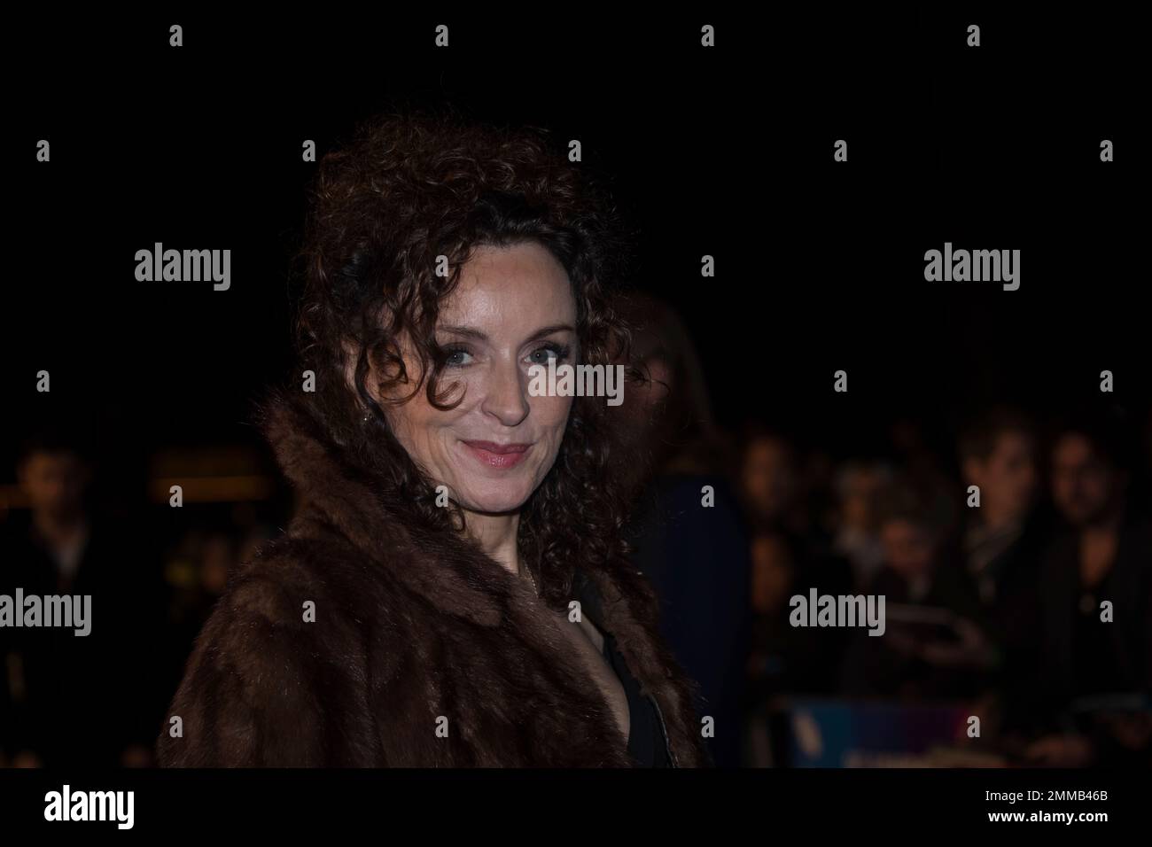 Gillian Berrie poses for photographers upon arrival at the premiere of
