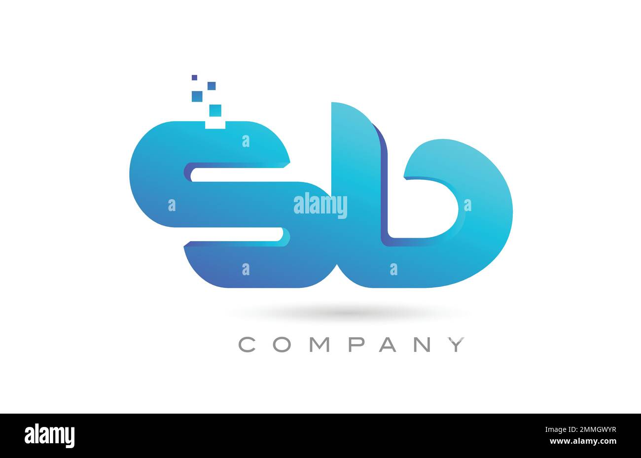 Kombination aus Logo und Buchstabe „SB“. Kreative Vorlage für Unternehmen und Unternehmen Stock Vektor