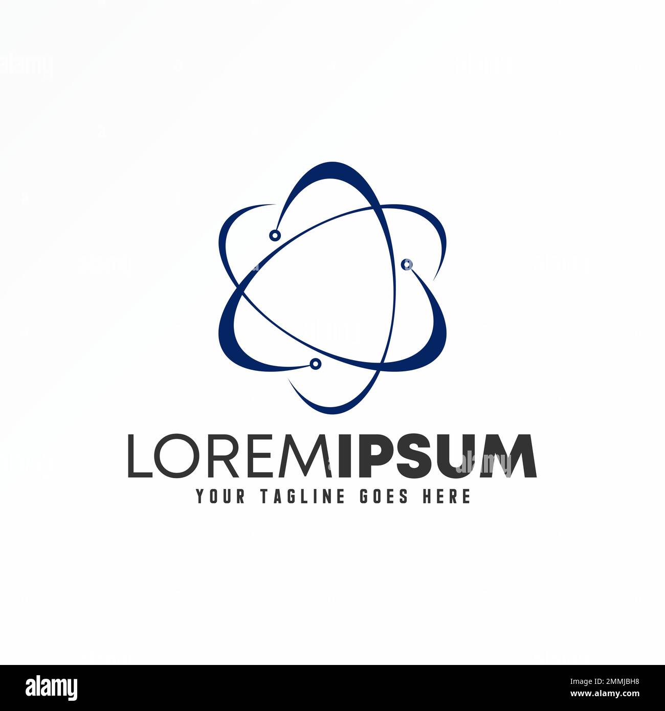 Wind, Luftkreislauf, Drehung, Verbindung, Neutronensymbol grafisches Symbol Logo Design abstraktes Konzept Vektorsymbol in Verbindung mit Technologie oder Gehirn Stock Vektor