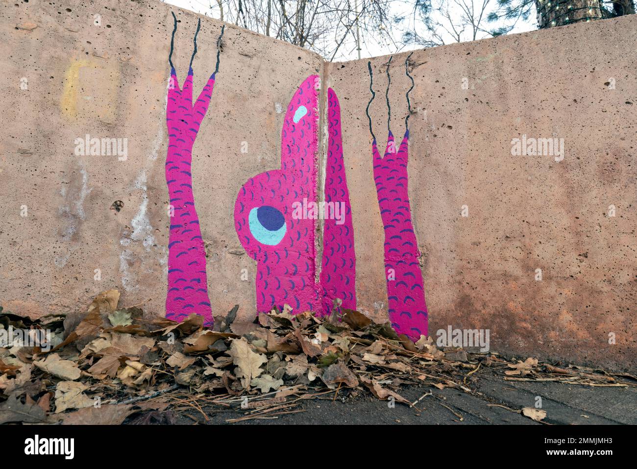 „Murgy“ (The Lizard) vom Künstler will Betke-Brunswick - Teil des Itty Bitty Public Art Project - Golden, Colorado, USA Stockfoto