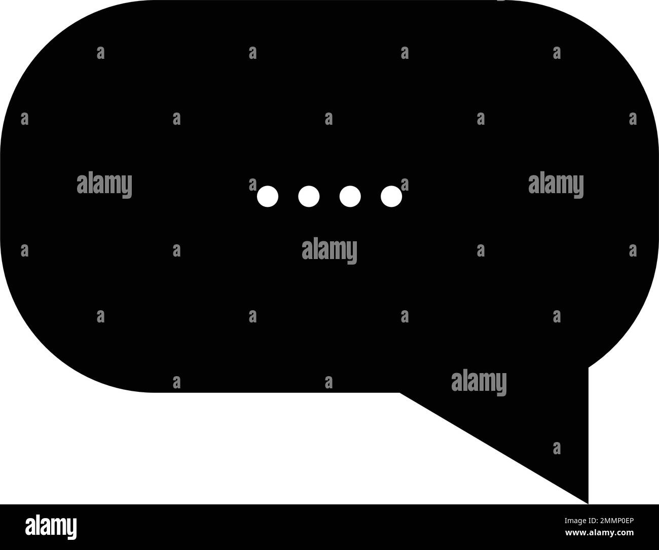 Kommentarsymbol Logo Rohteil-Vektorvorlage Stock Vektor