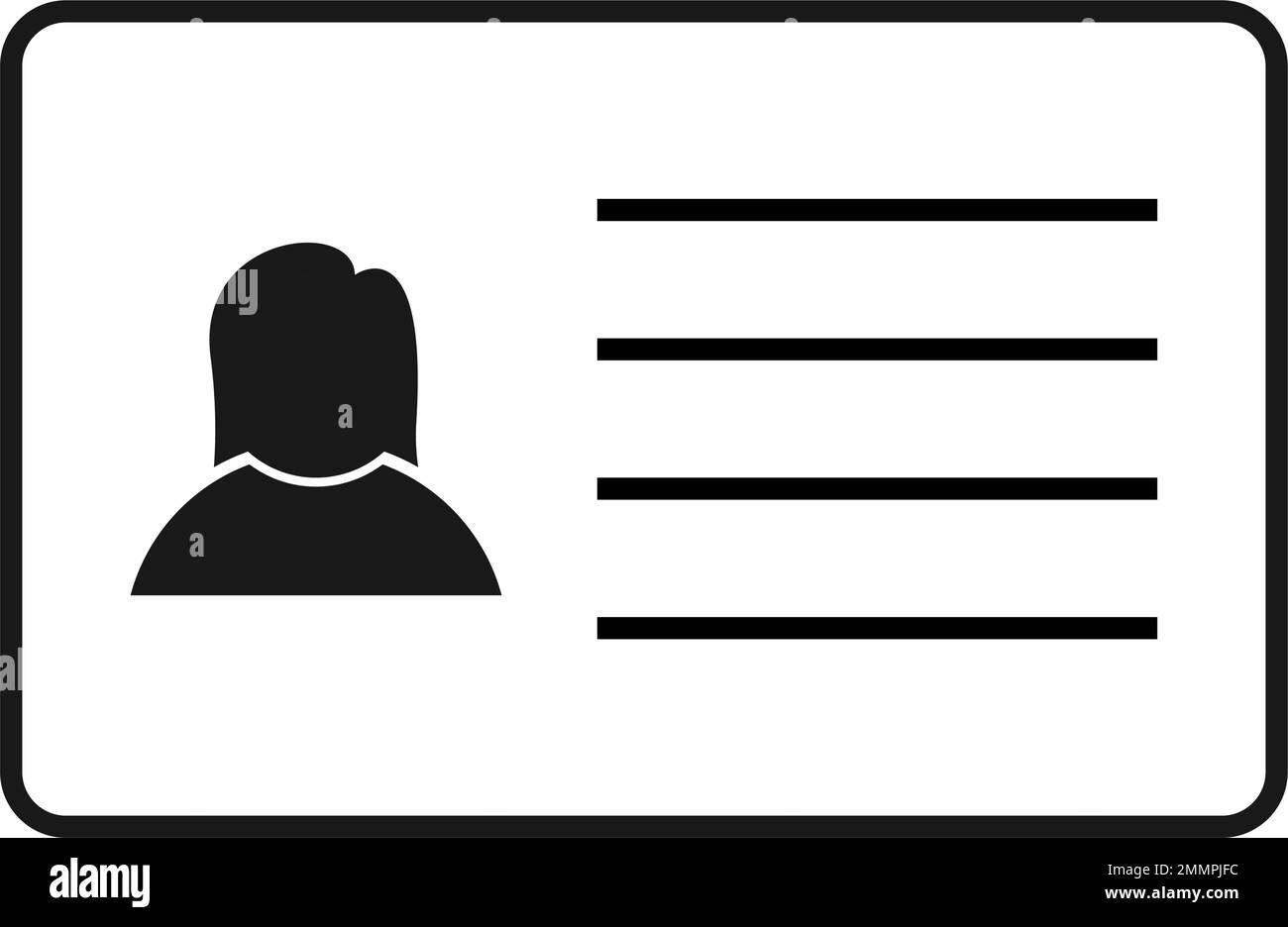 Personalausweis-Icon-Illustration-design Stock Vektor