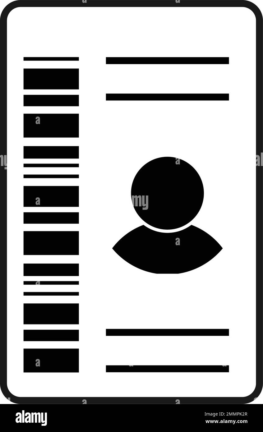 Personalausweis-Icon-Illustration-design Stock Vektor