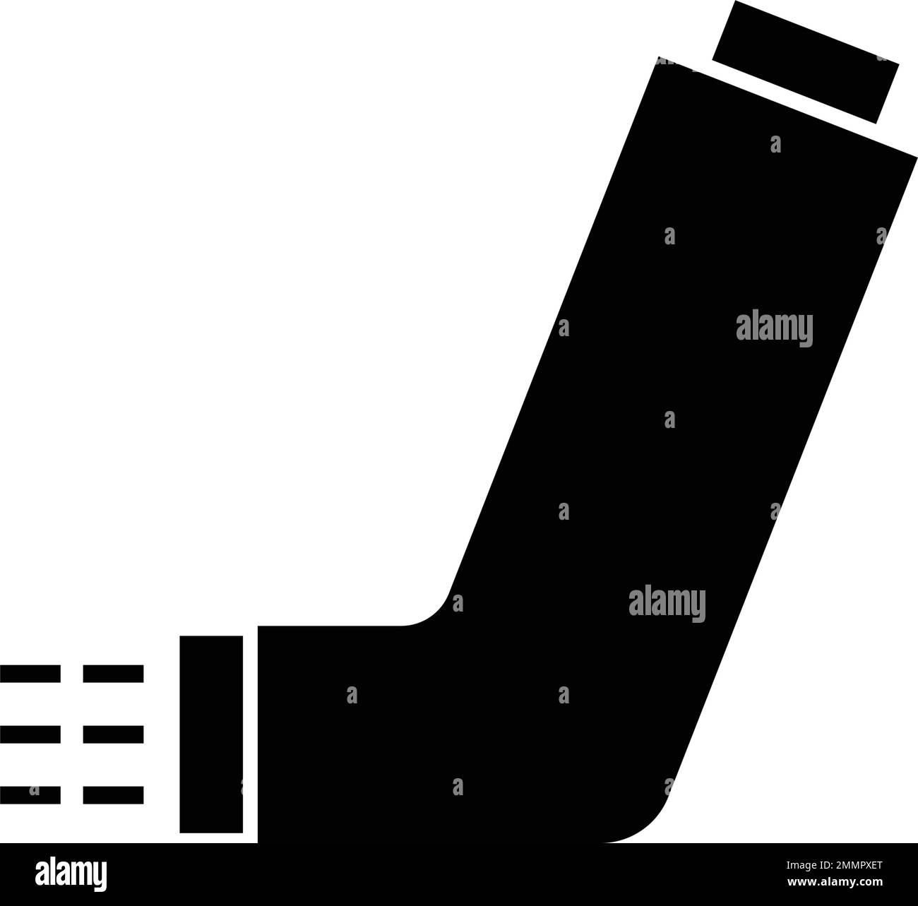 Darstellungsdesign des Inhalator-Symbols Stock Vektor