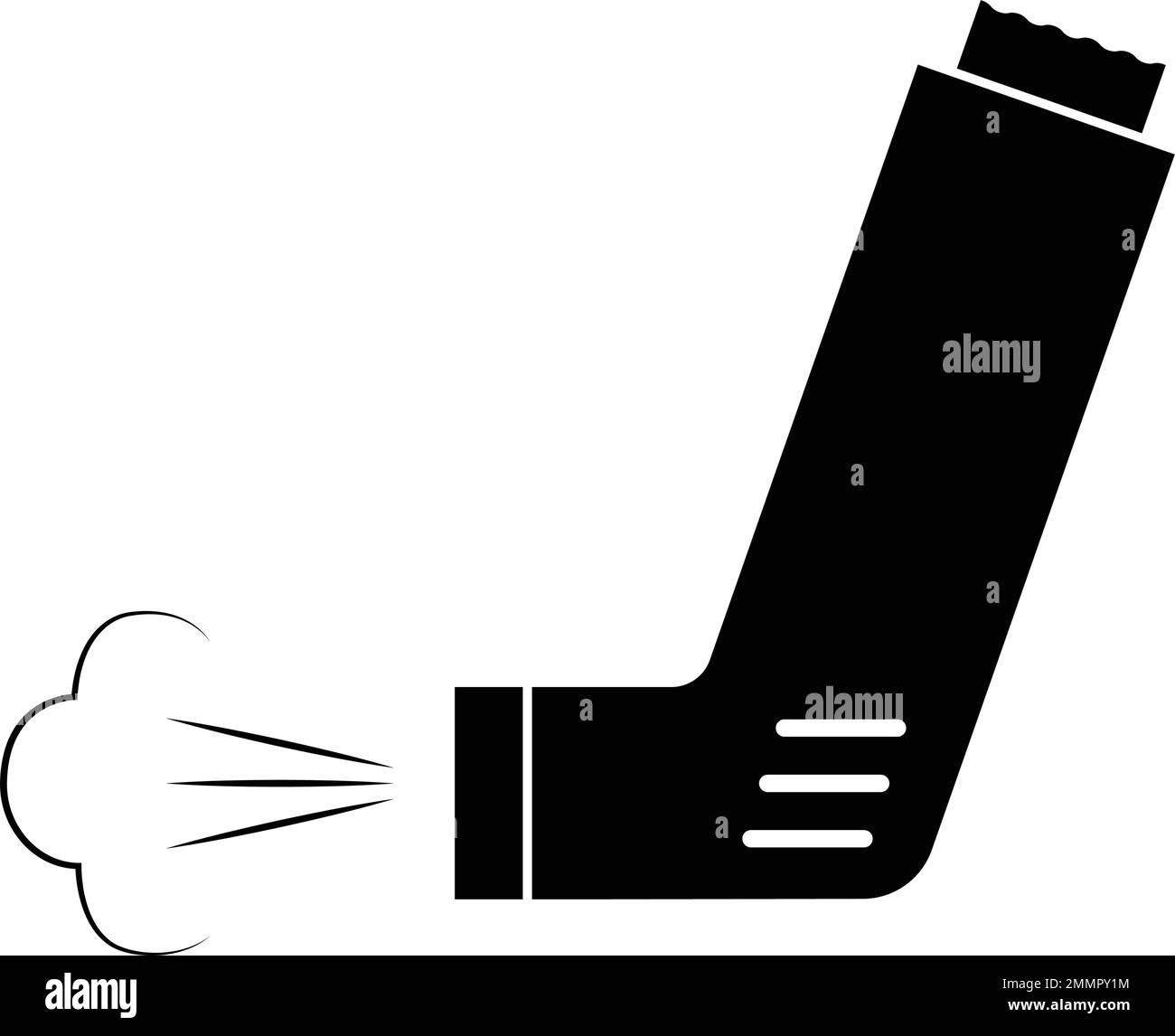 Darstellungsdesign des Inhalator-Symbols Stock Vektor
