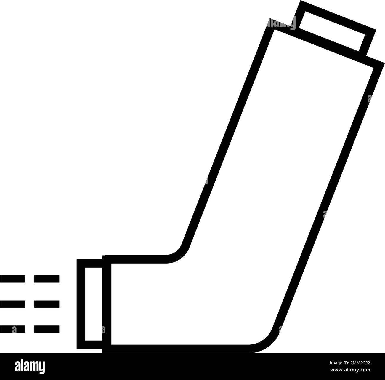 Darstellungsdesign des Inhalator-Symbols Stock Vektor