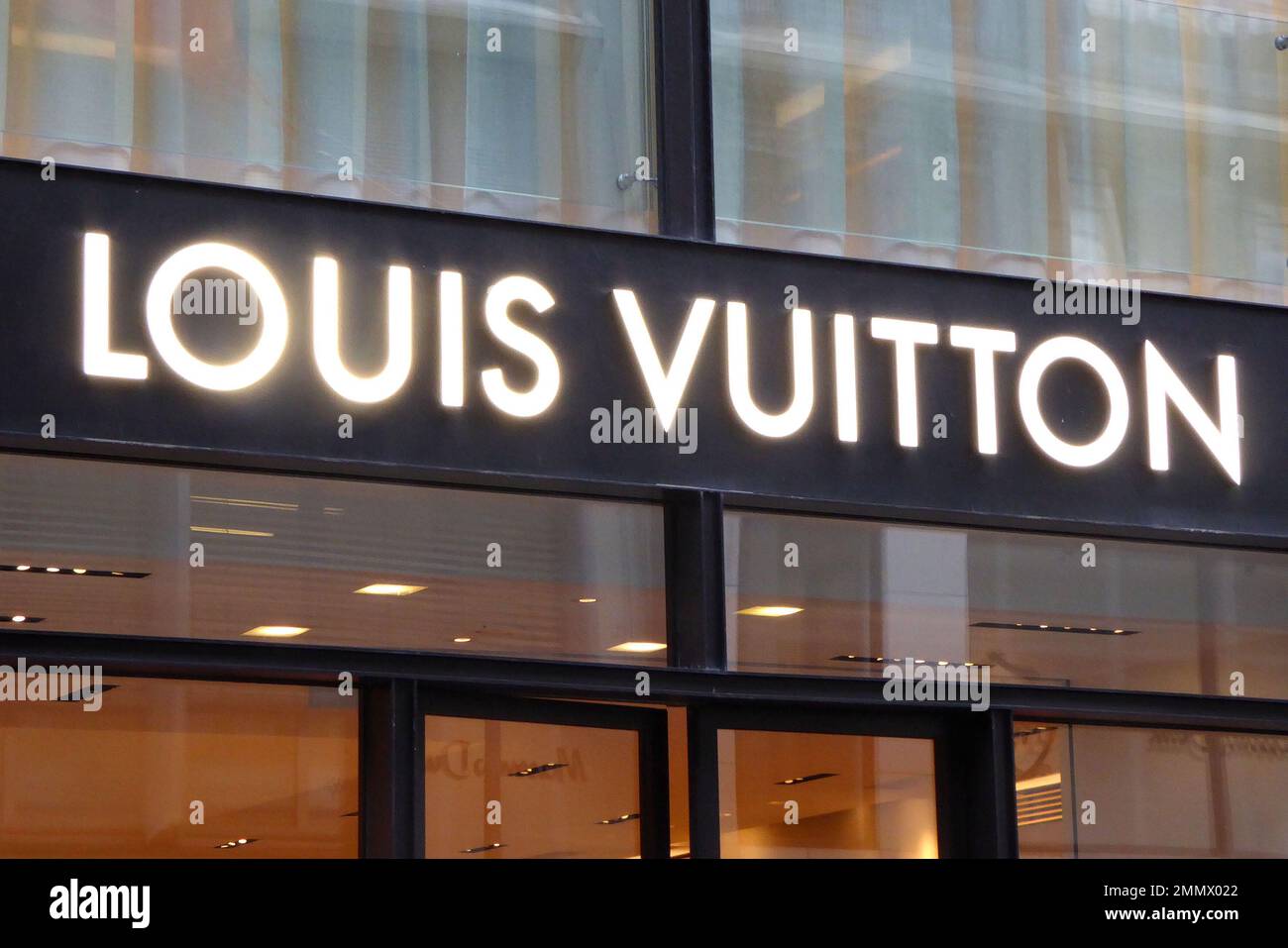 Louis Vuitton / Logo / Mode Konzern Stockfoto