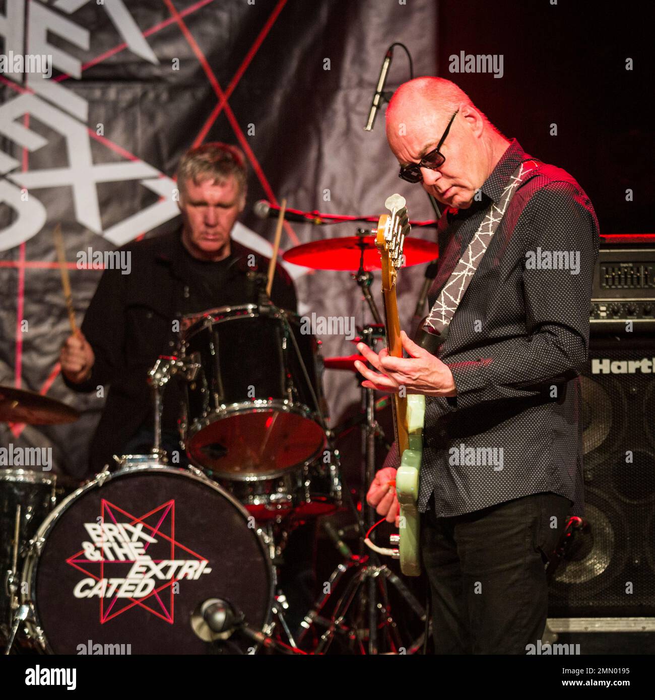 Paul Hanley Und Steve Hanley. Brix & The Extricated im Colchester Arts Centre, Essex. 18. November 2018 Stockfoto