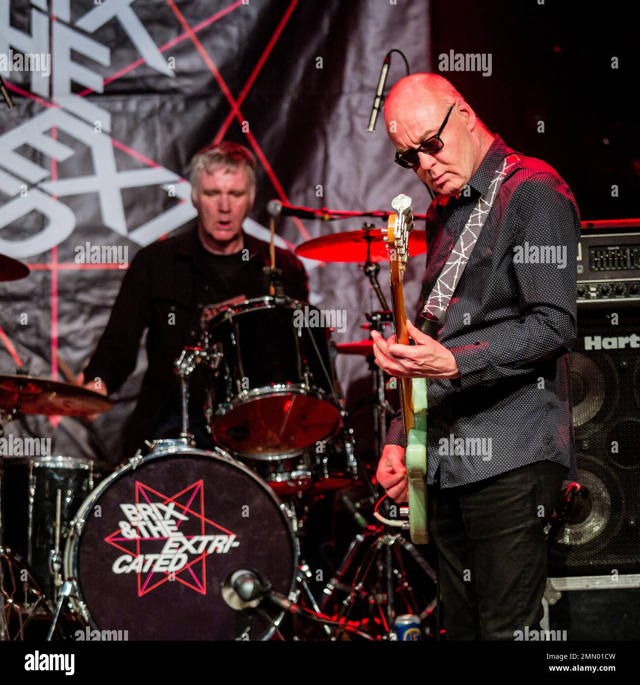 Paul Hanley Und Steve Hanley. Brix & The Extricated im Colchester Arts Centre, Essex. 18. November 2018 Stockfoto