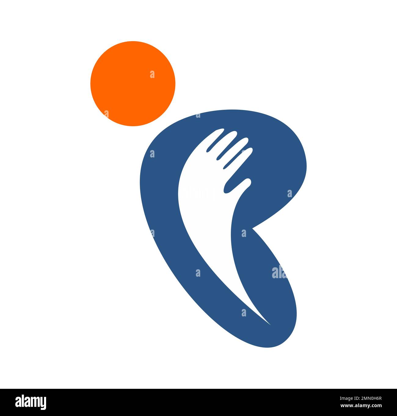 Das Symbol „Butterfly People“-Logo Vektordarstellung auf weißem Hintergrund isoliert Stock Vektor