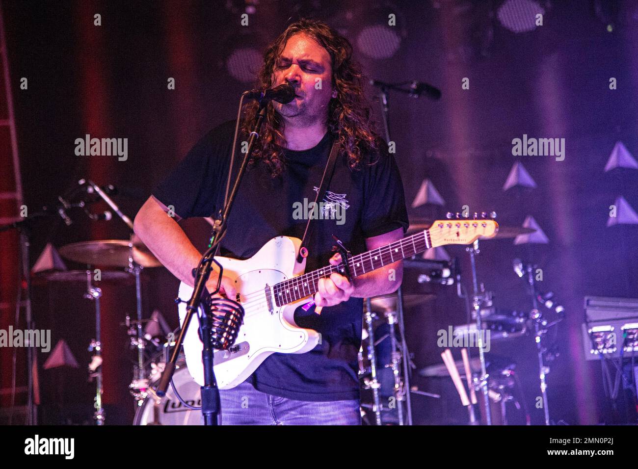 Adam Granduciel of The War on Drugs seen at Forecastle Music Festival