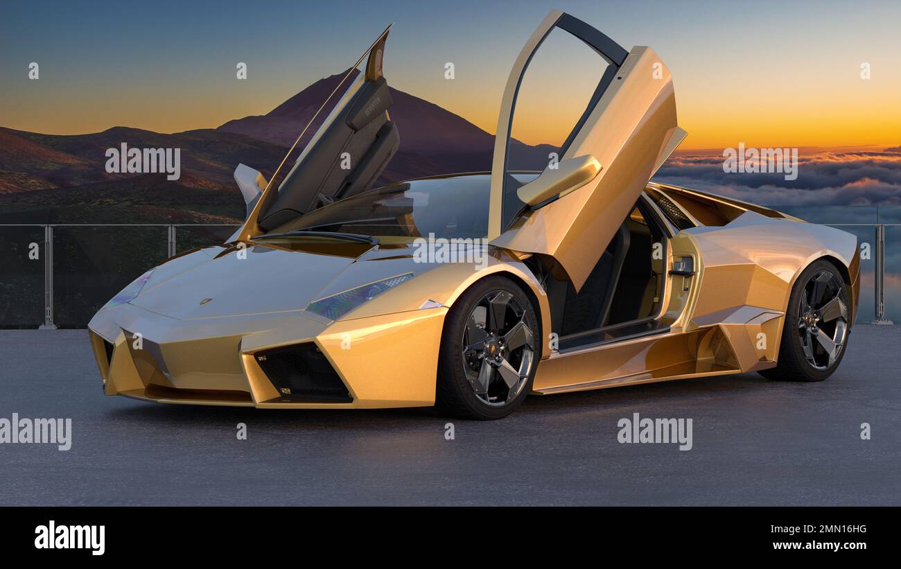 2008 wurde der Lamborghini Reventon offiziell enthüllt Stockfoto