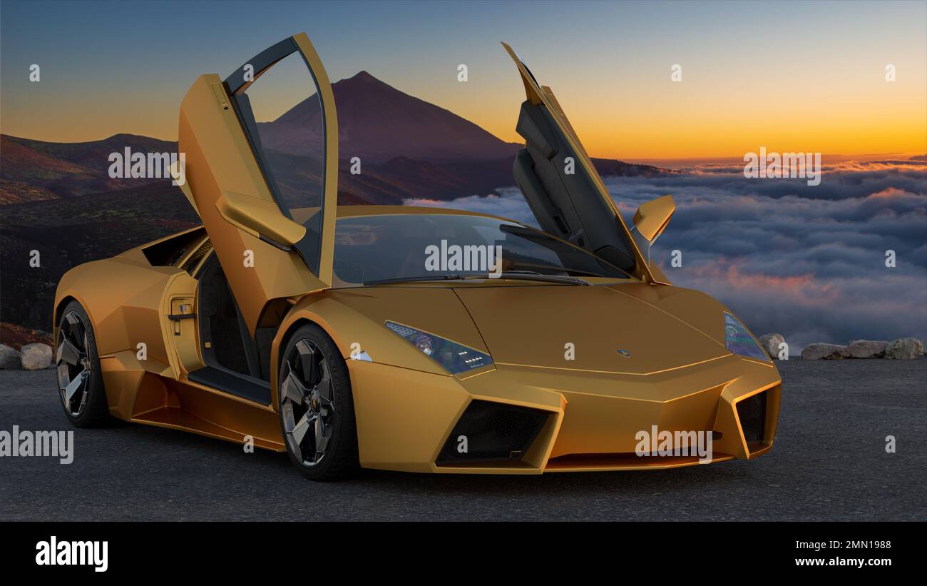 2008 wurde der Lamborghini Reventon offiziell enthüllt Stockfoto