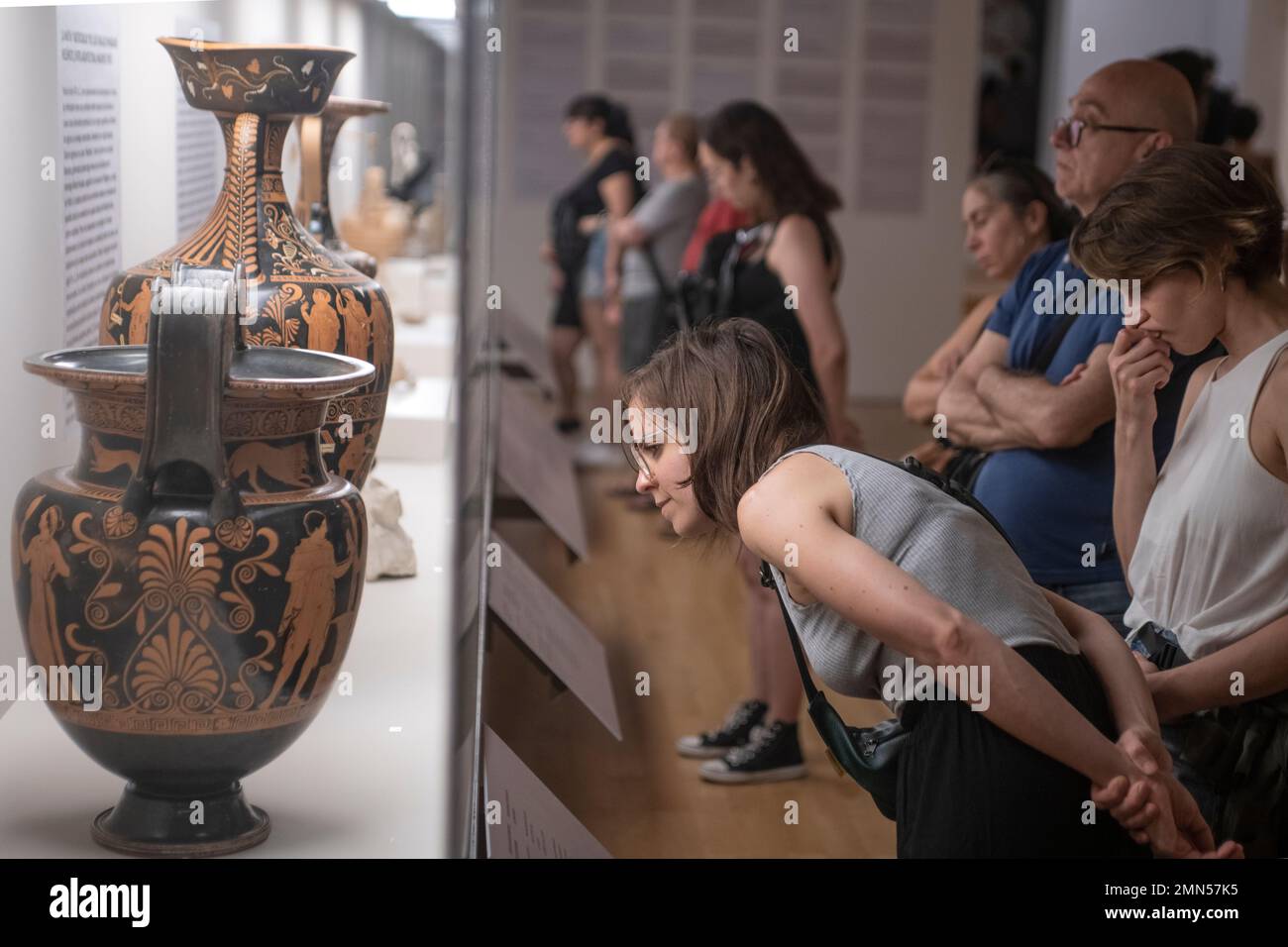Griechische Kunst, Sammlung des Archäologischen Nationalmuseums von Taranto. Museo Nacional de Bellas Artes, Buenos Aires, Argentinien Stockfoto