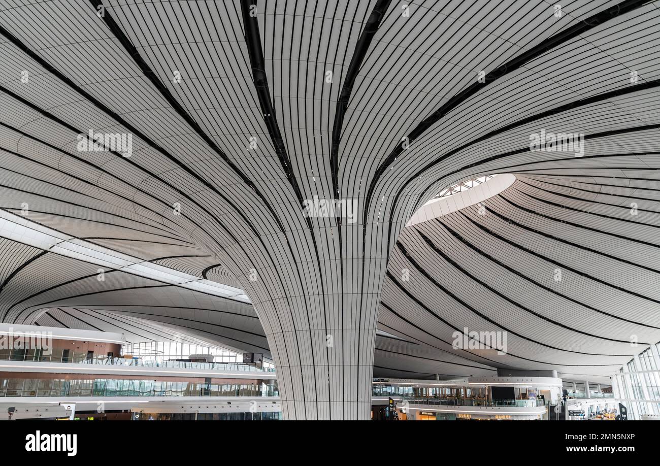 Peking daxing internationalen Flughafen Stockfoto