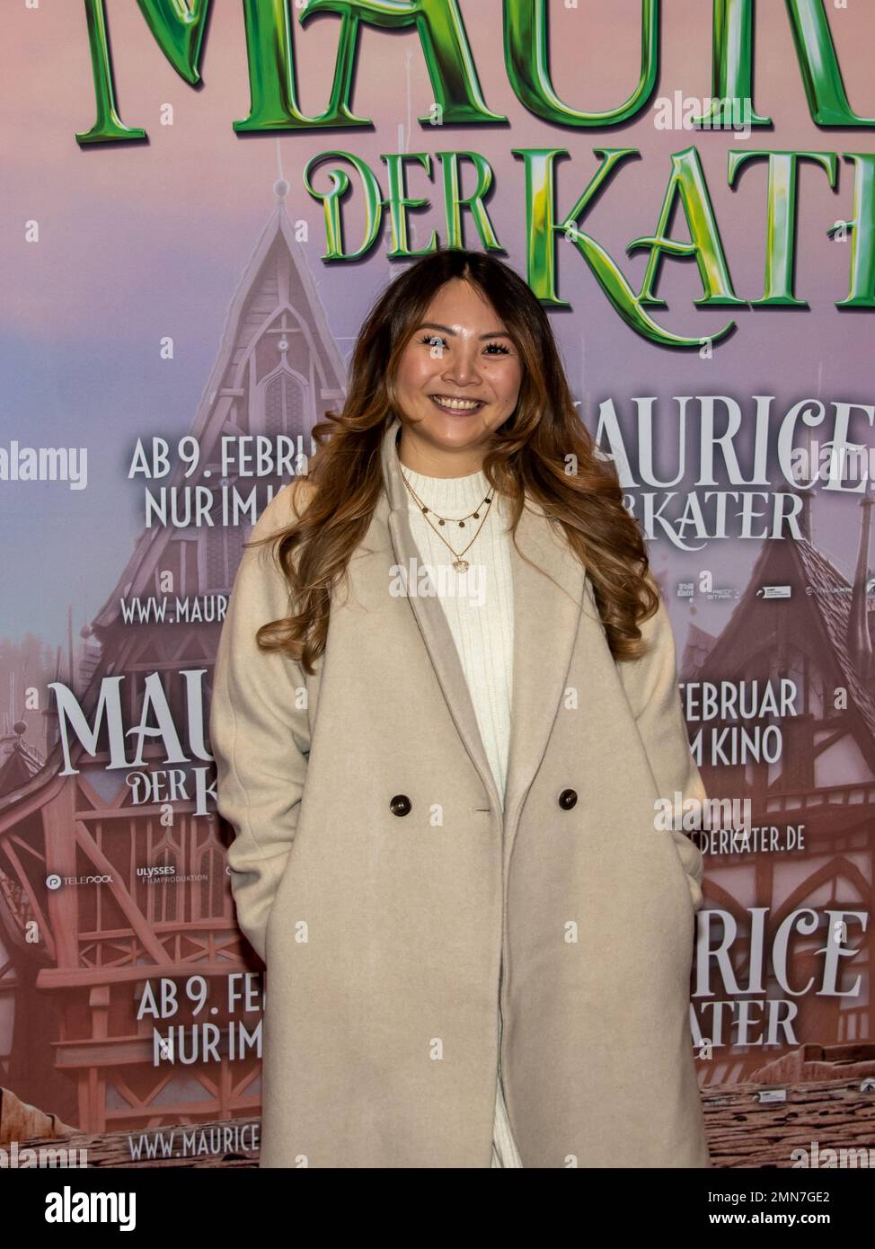 Nancy Barop bei der Premiere des Kinofilms 'Maurice der Kater' im Cinemaxx Dammtor. Hamburg, 29.01.2023 Stockfoto