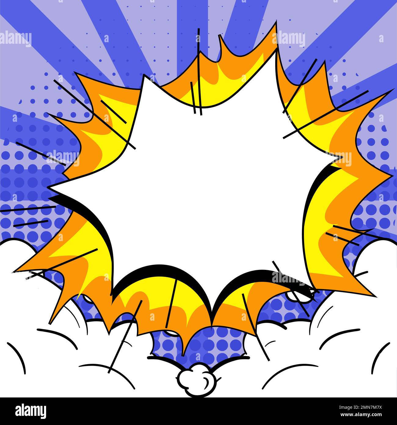 Comics Design-Rahmen. Bilderrahmen-Set Mit Explosionsblasen Zum Hinzufügen  Einer Collage, Lustige Comic-Fotosammlung Zur Werbeaktion  Stock-Vektorgrafik - Alamy