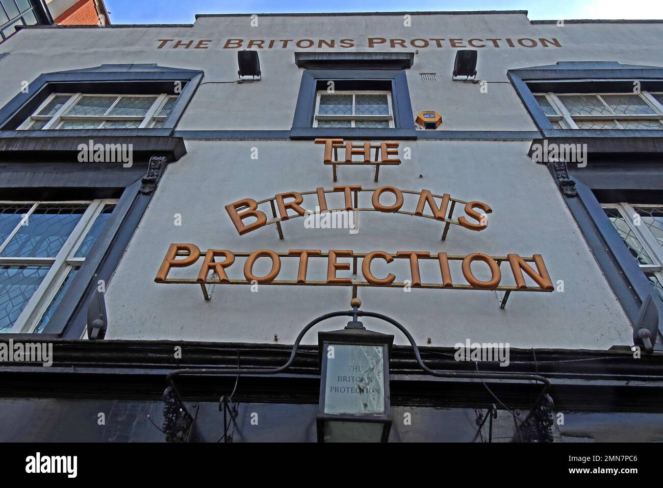 Manchesters ikonischer Pub - The Britons Protection, 50 Great Bridgewater St, Manchester, England, Großbritannien, M1 5LE Stockfoto
