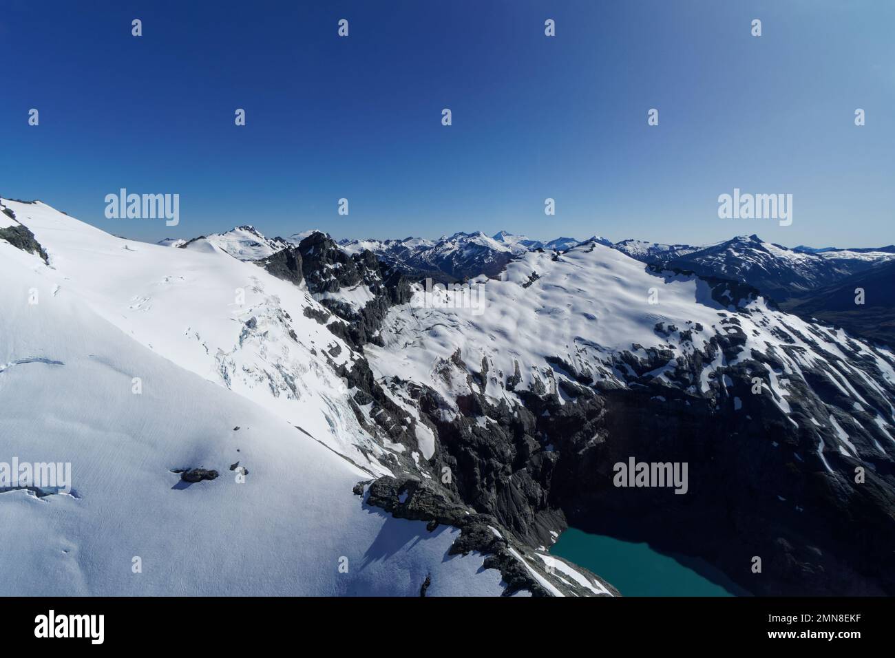 Luftaufnahmen der Berge nördlich von Queenstown, Neuseeland Stockfoto