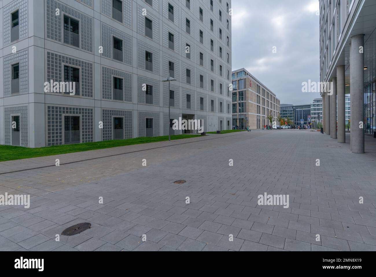 Europa Viertel oder European Quarters, Stuttgart, Baden Wüerttemberg, Süddeutschland, Cetral Europe Stockfoto