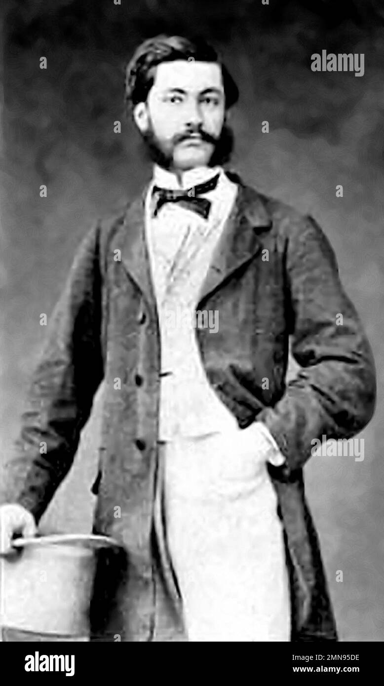 Louis Le Prince. Portrait des französischen Künstlers und Erfinders einer frühen Filmkamera, Louis Aimé Augustin Le Prince (1841-1890), c. 1885 Stockfoto