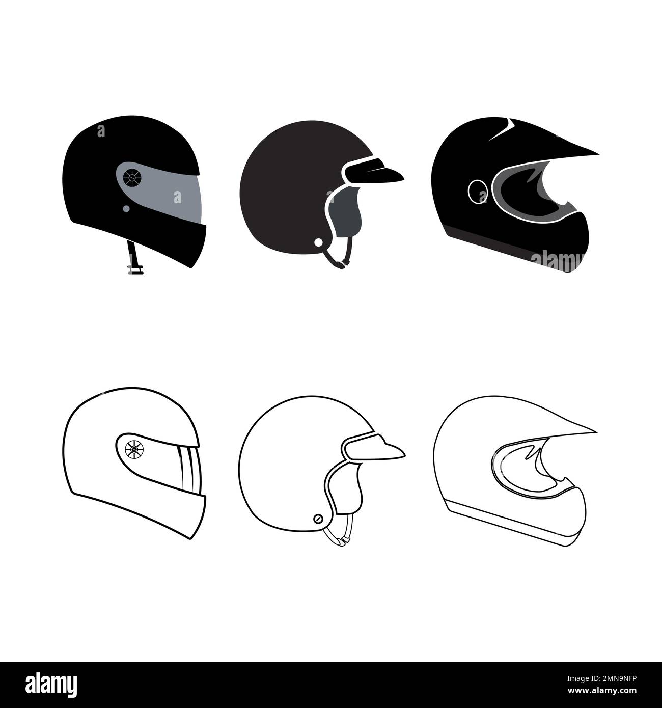 Helmvektorsymbol Logo-Design. Stockfoto