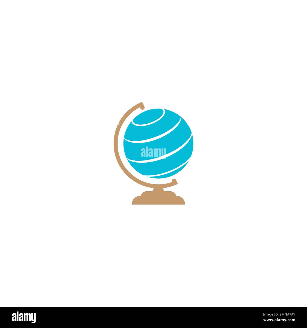 Hintergrund der Globe-Logo-Vektordarstellung der Designvorlage Stockfoto