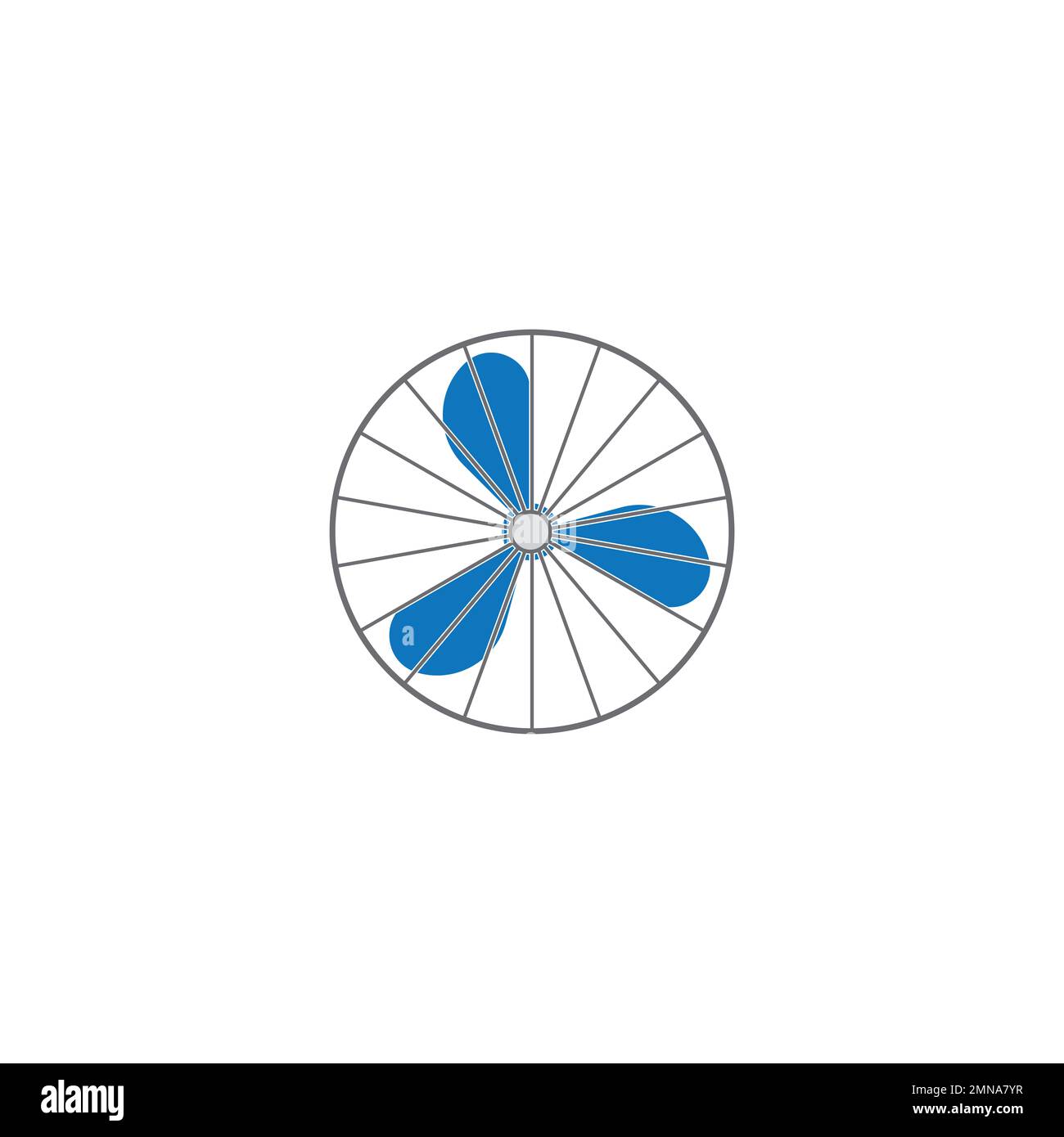 Fan Logo Vector illustraion Designvorlage. Stockfoto