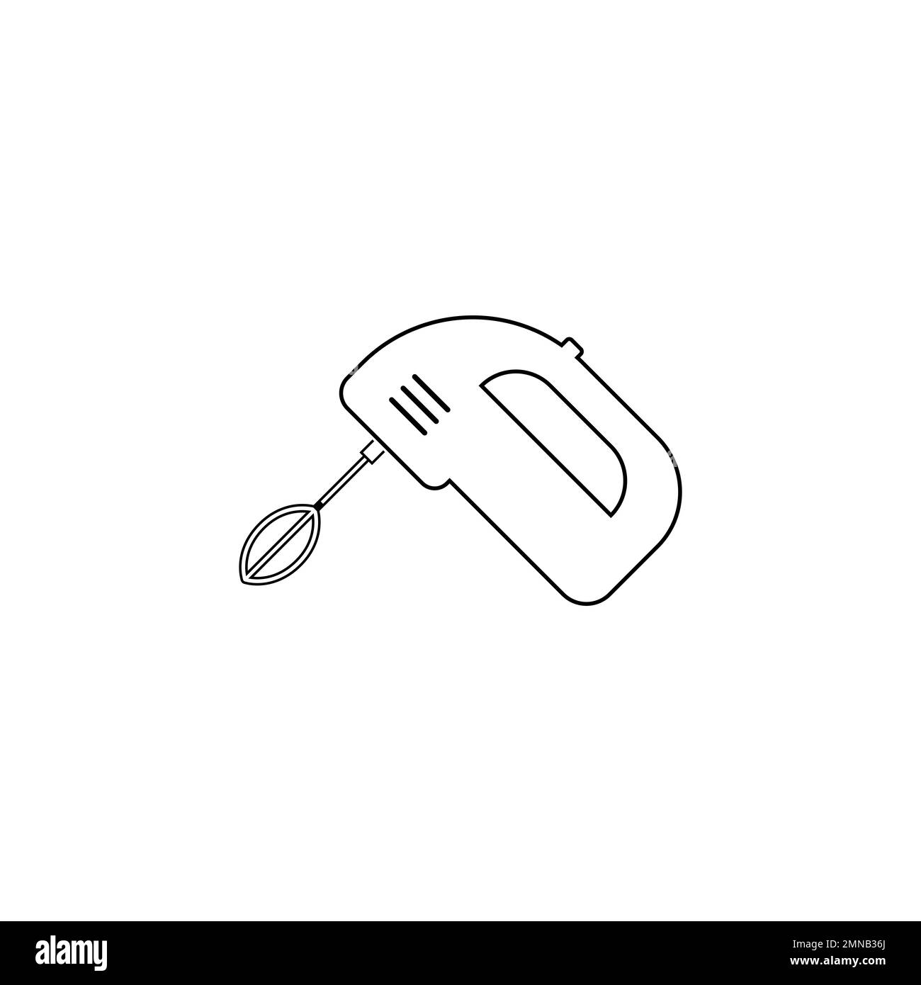 Mischer-Symbol-Vektordarstellung einfaches Design. Stockfoto