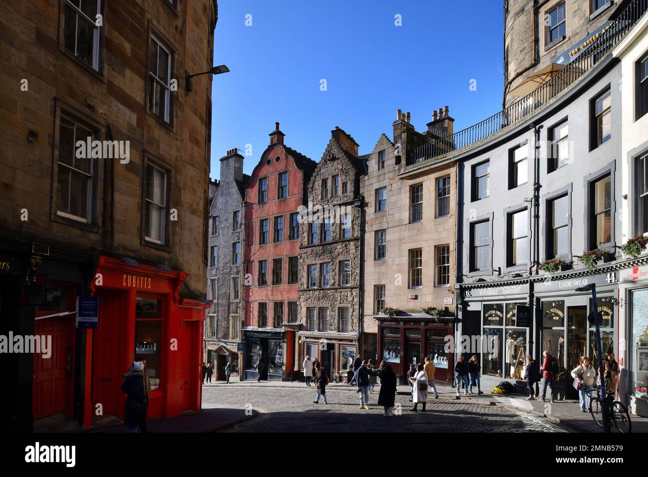 Edinburgh Scotland, Vereinigtes Königreich, 30. Januar 2023. Allgemeiner Blick auf West Bow. Live-Nachrichten von sst/alamy Stockfoto
