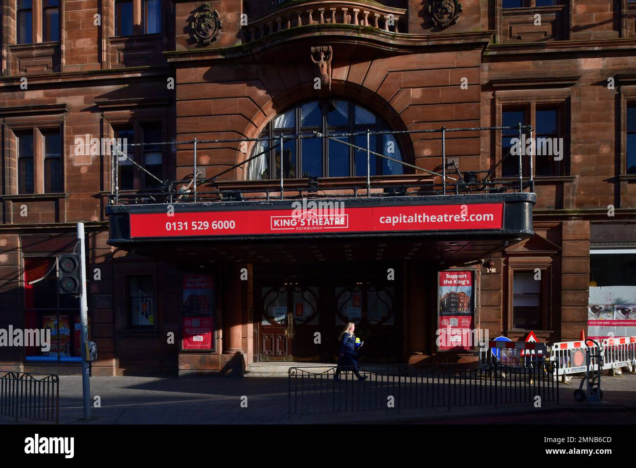 Edinburgh Scotland, Vereinigtes Königreich, 30. Januar 2023. Allgemeiner Blick auf das King's Theatre. Live-Nachrichten von sst/alamy Stockfoto