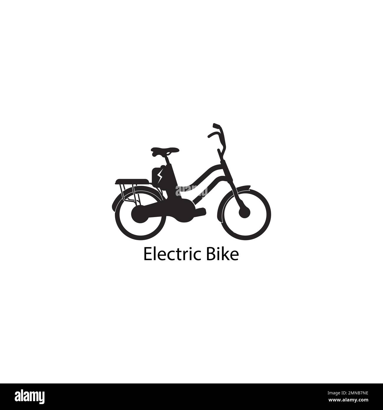 Elektrofahrrad Icon Vektor Illustration ldesignogo Stockfoto