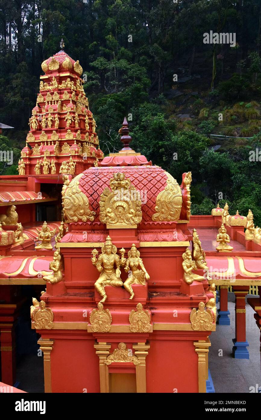 Seetha Amman Tempel, Sita Eliya Dorf, Zentralprovinz, Srí Lanka, Asien Stockfoto