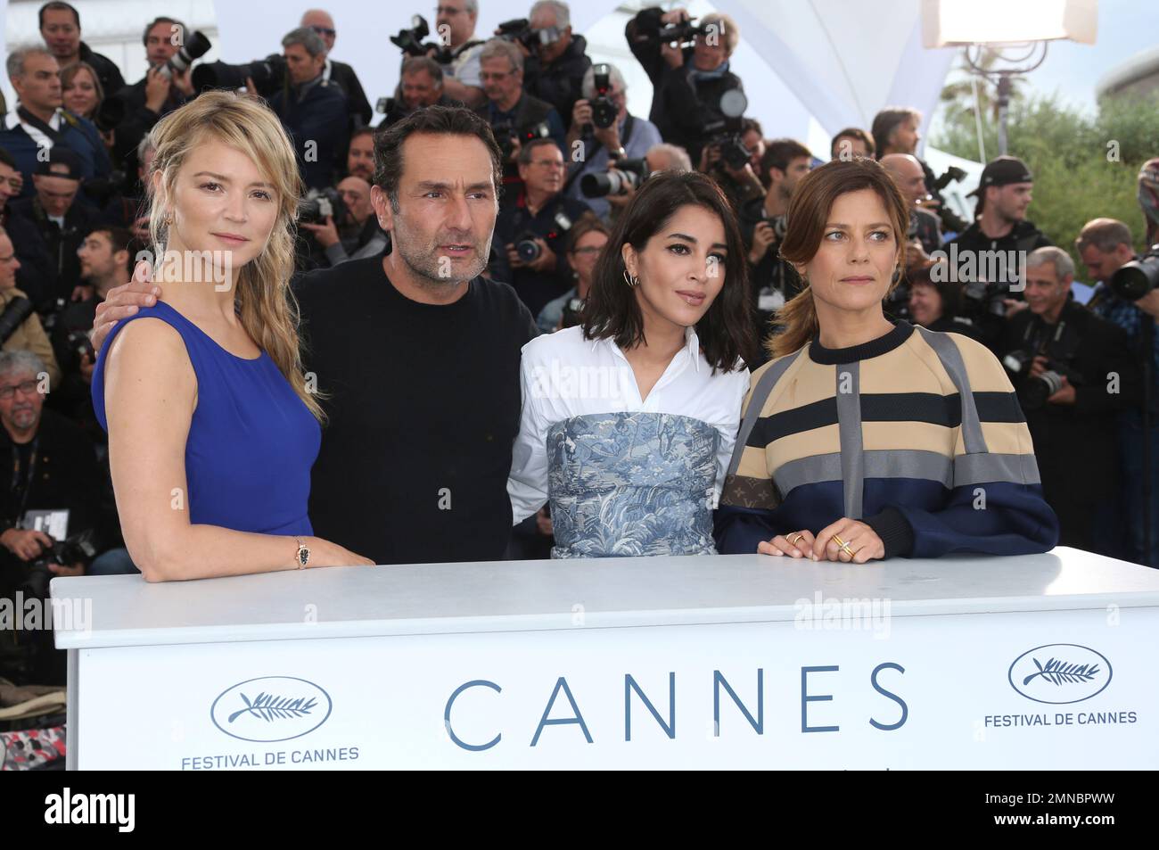 Actress Virginie Efira, from left, director Gilles Lellouche, actress