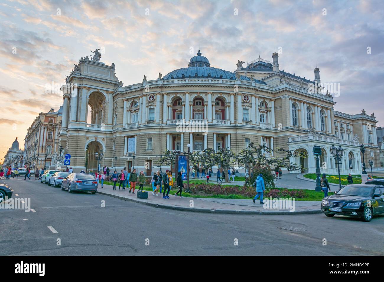 Odessa, Ukraine - 28. April 2019: Odessa Opera and Ballet Theater Stockfoto