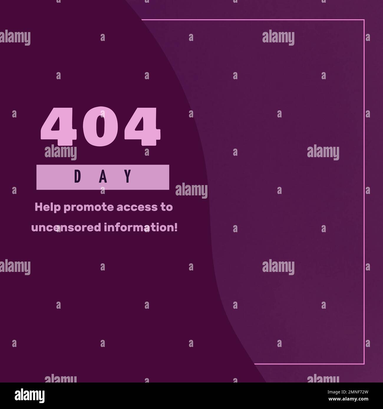 Zusammensetzung der Hilfe fördert den Zugriff auf unzensierten Informationstext auf violettem Hintergrund Stockfoto