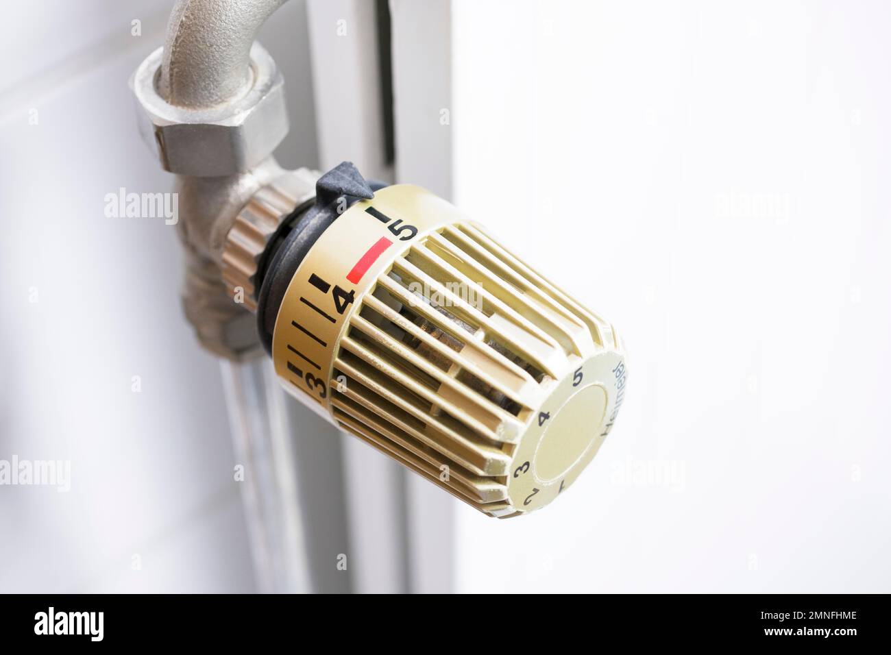 Heizthermostat, Deutschland Stockfoto