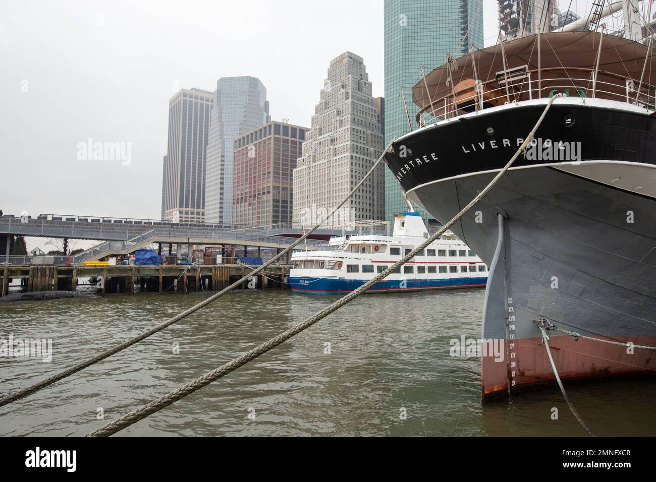 Segelschiff Wavertree, New York City, USA Stockfoto