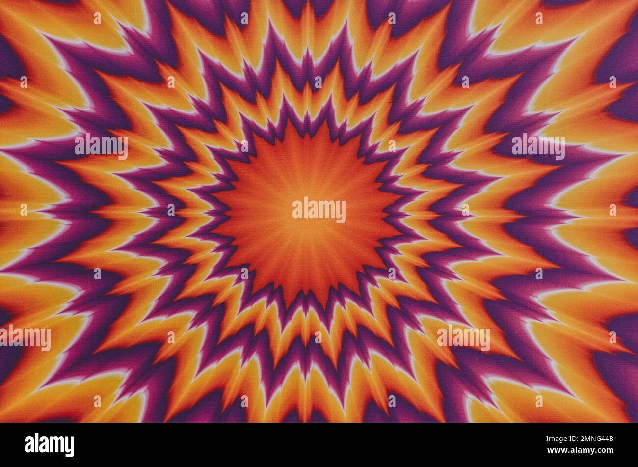 Hintergrund hypnotisieren. Hintergrund des sich drehenden radialen Musters Stockfoto